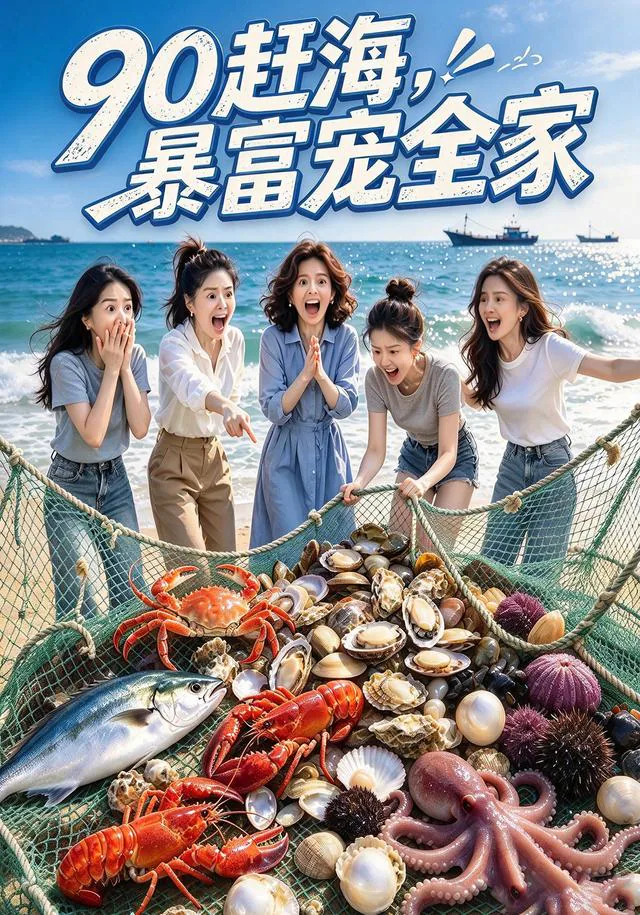 Fishing the 1990s Coast to Support the Family short-drama poster