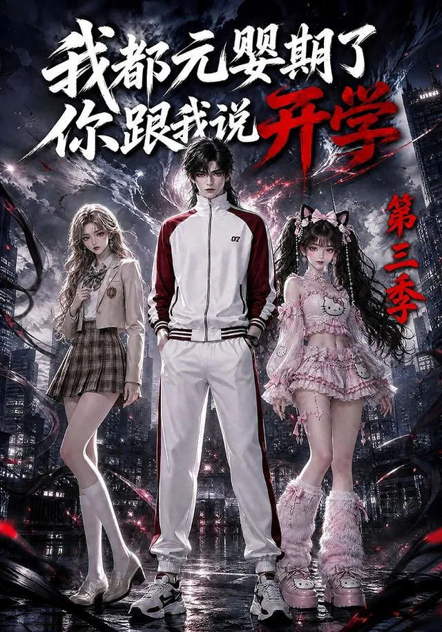 《我都元婴期了，你跟我说开学第三季》短剧海报
