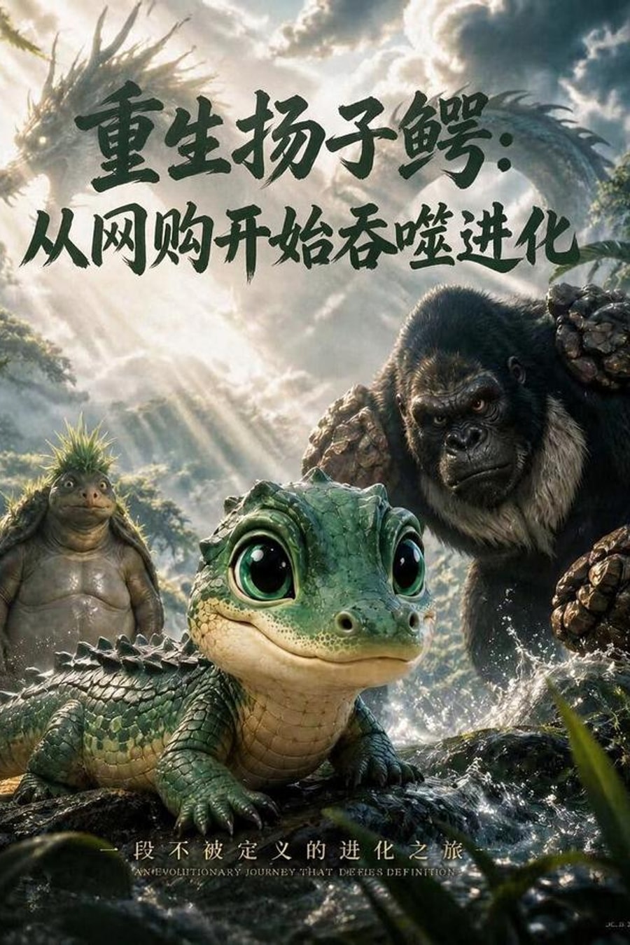 《重生扬子鳄：从网购开始吞噬进化》短剧海报