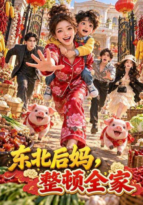 《東北後媽，整頓全家》短劇海報