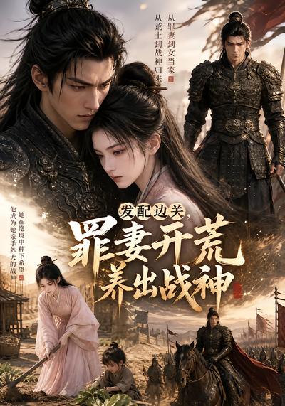 《发配边关，罪妻开荒养出战神》短剧海报