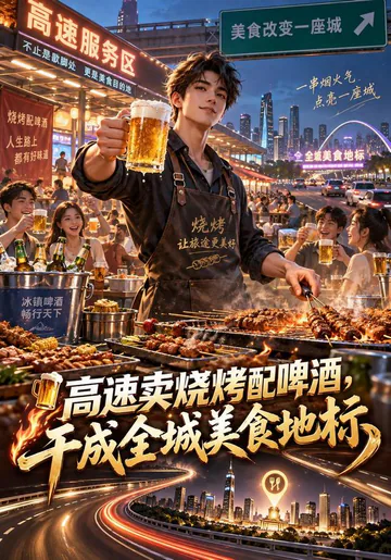 A Highway Barbecue Stall Becomes a City Landmark short-drama poster