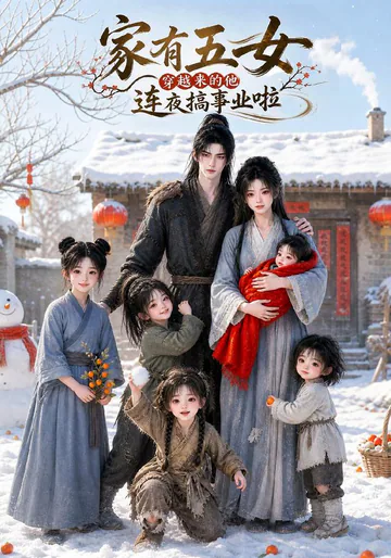 《家有五女，穿越来的他连夜搞事业啦》短剧海报
