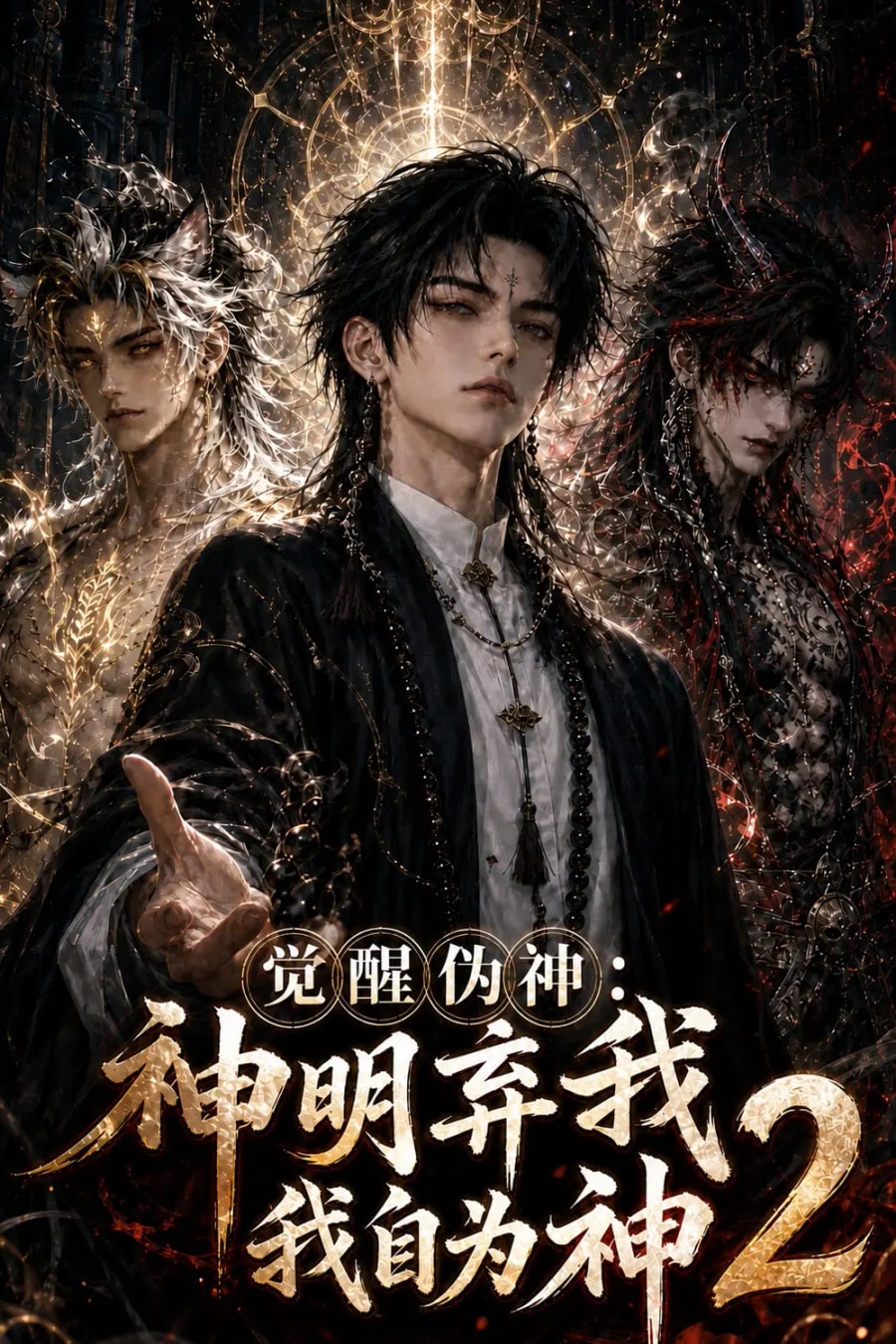 《觉醒伪神：神明弃我我自为神2》短剧海报