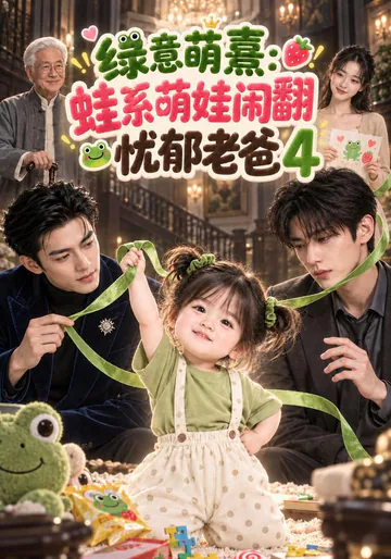 《绿意萌熹：蛙系萌娃闹翻忧郁老爸4》短剧海报