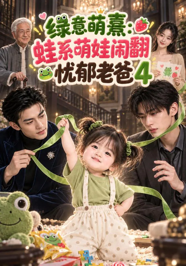 《绿意萌熹：蛙系萌娃闹翻忧郁老爸4》短剧海报