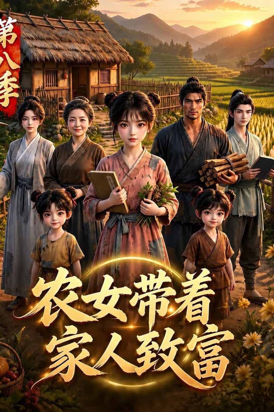 《农女带着家人致富第八季》短剧海报