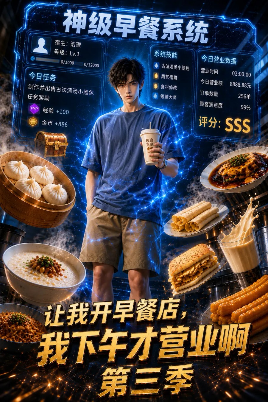 《让我开早餐店，我下午才营业啊第三季》短剧海报
