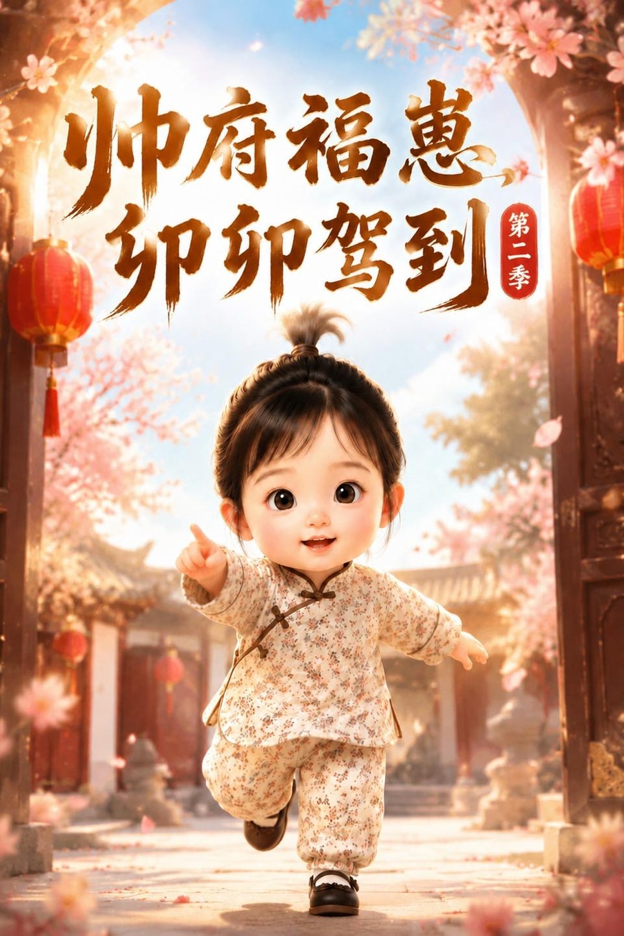 《帅府福崽，卯卯驾到第二季》短剧海报