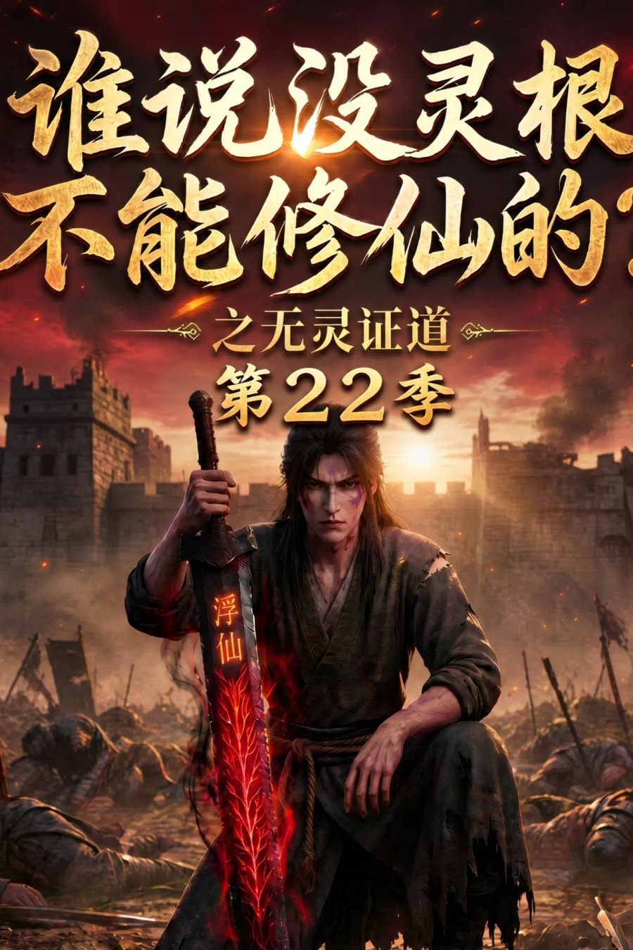 《谁说没灵根不能修仙的？之无灵证道第22季》短剧海报