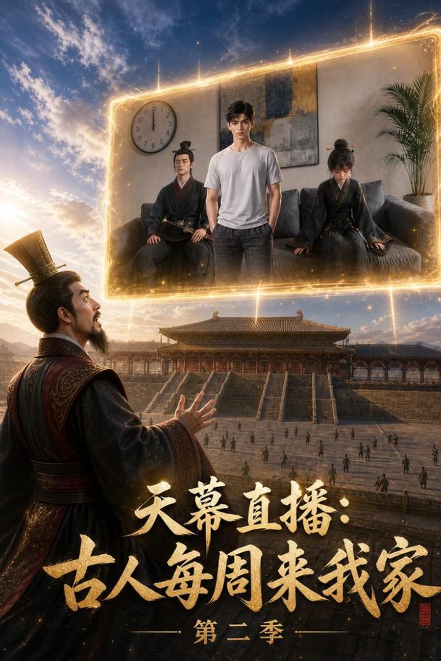 《天幕直播：古人每周来我家第二季》短剧海报