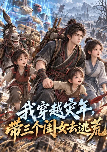 《我穿越灾年，带三个闺女去逃荒》短剧海报