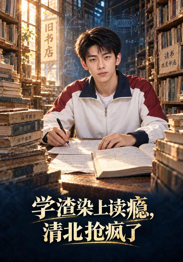 《学渣染上读瘾，清北抢疯了》短剧海报