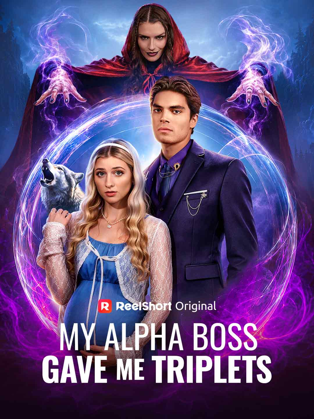 《My Alpha Boss Gave Me Triplets》短剧海报